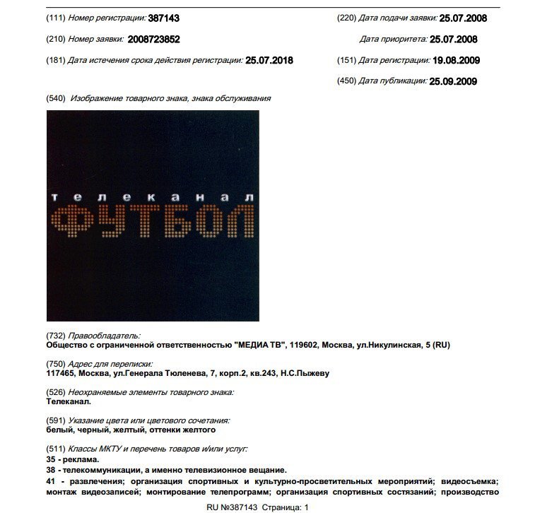 Проверка товарного знака